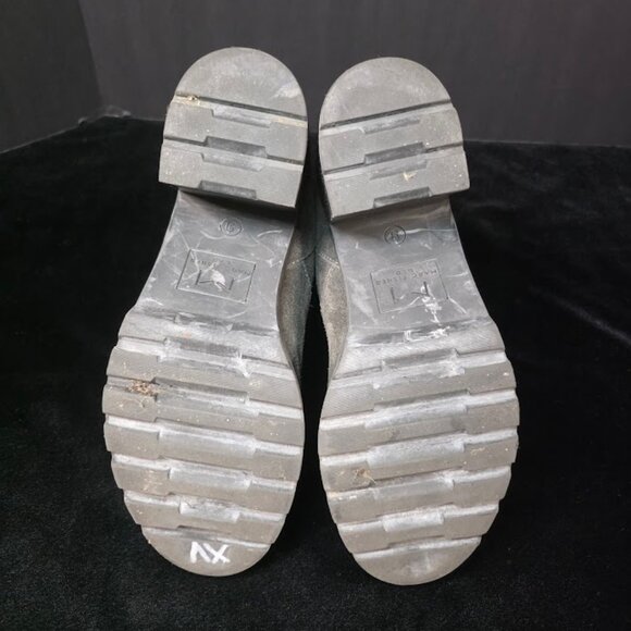 Marc Fisher Denise Boot in Dark Gray Leather Sherpa 9 - Picture 7 of 12